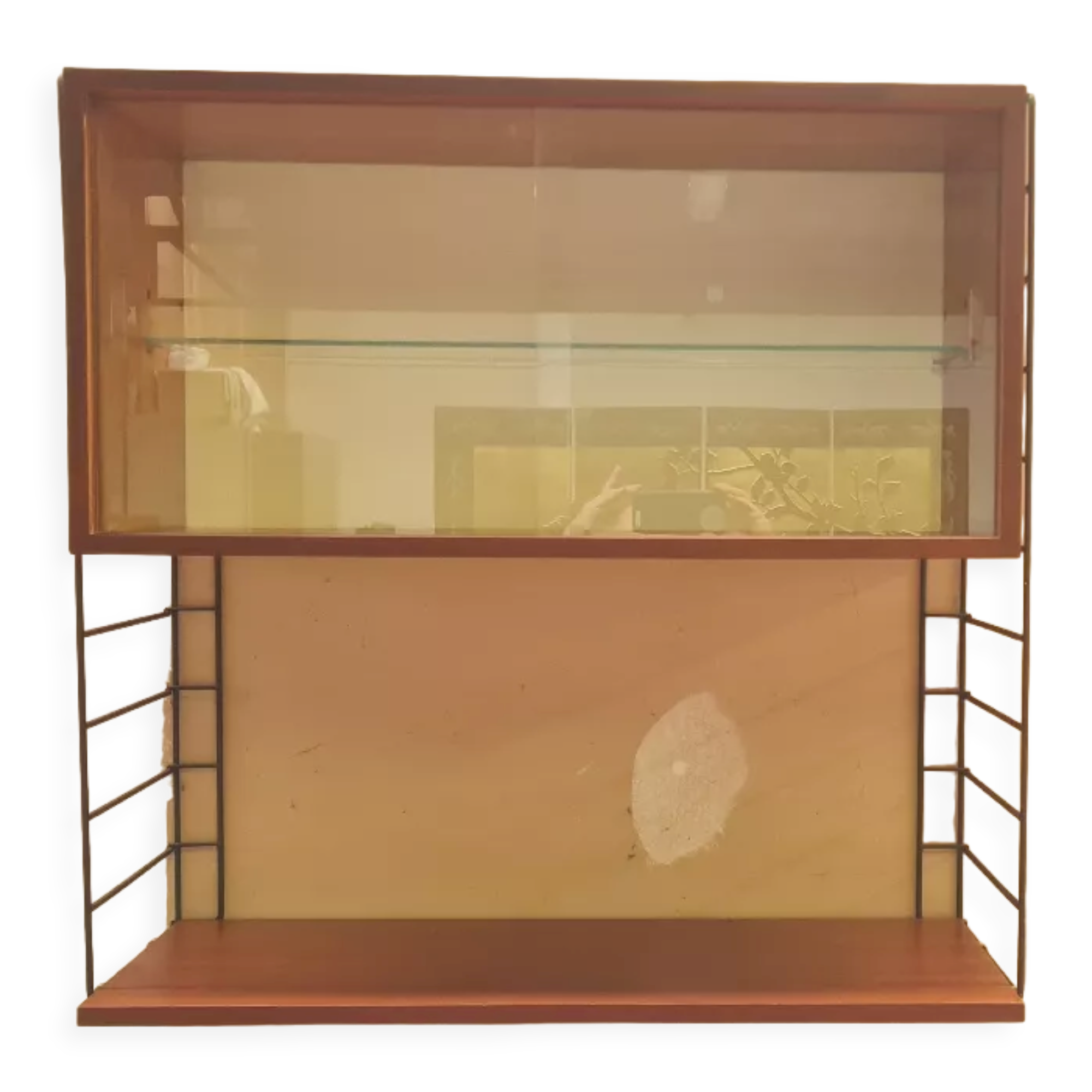 Scandinavian wall string shelf