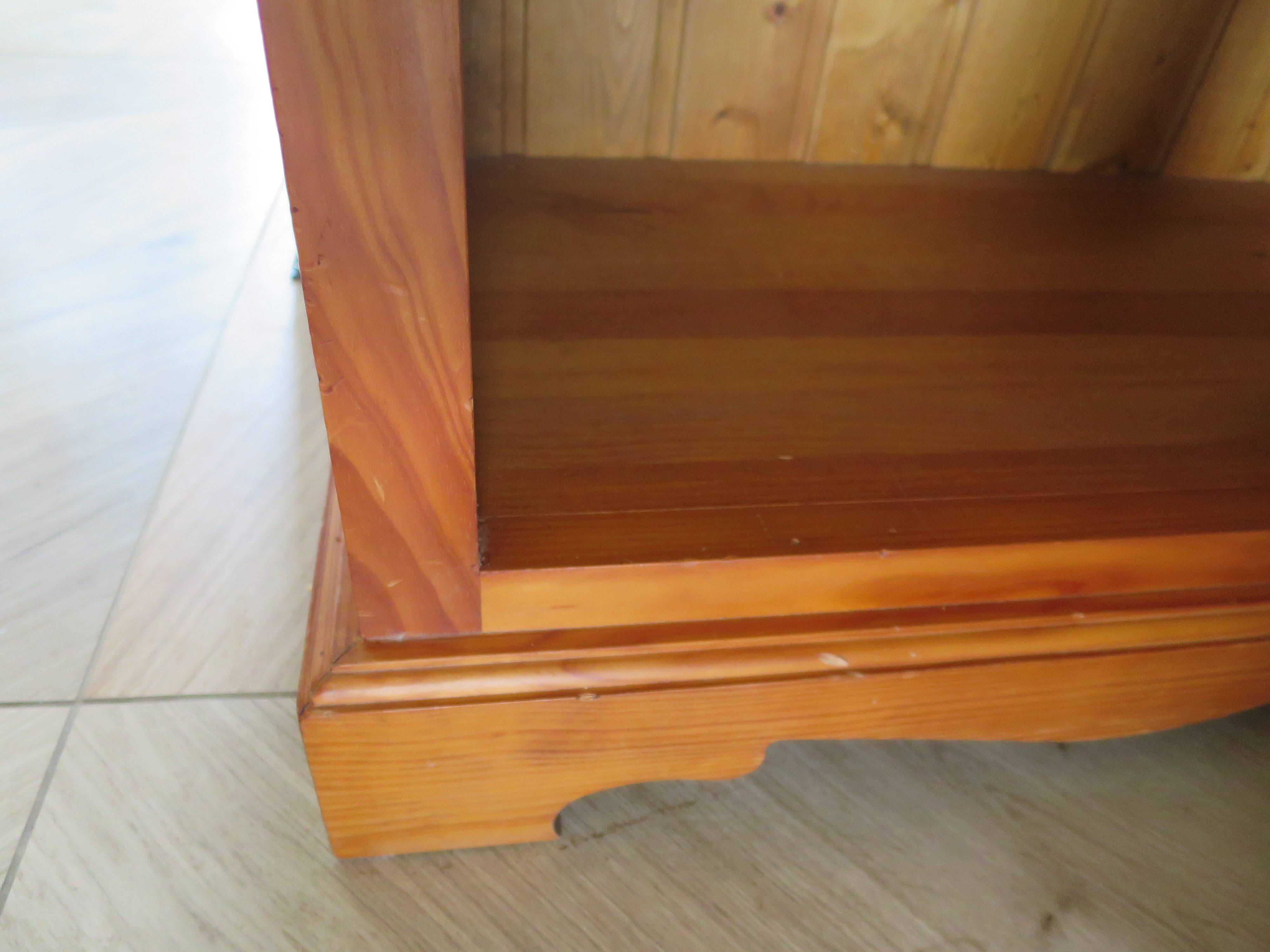 Beautiful bookshelf - solid pine - 5 shelves - country style - natural colour