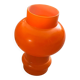 Lampe de table globe en verre opaline orange
