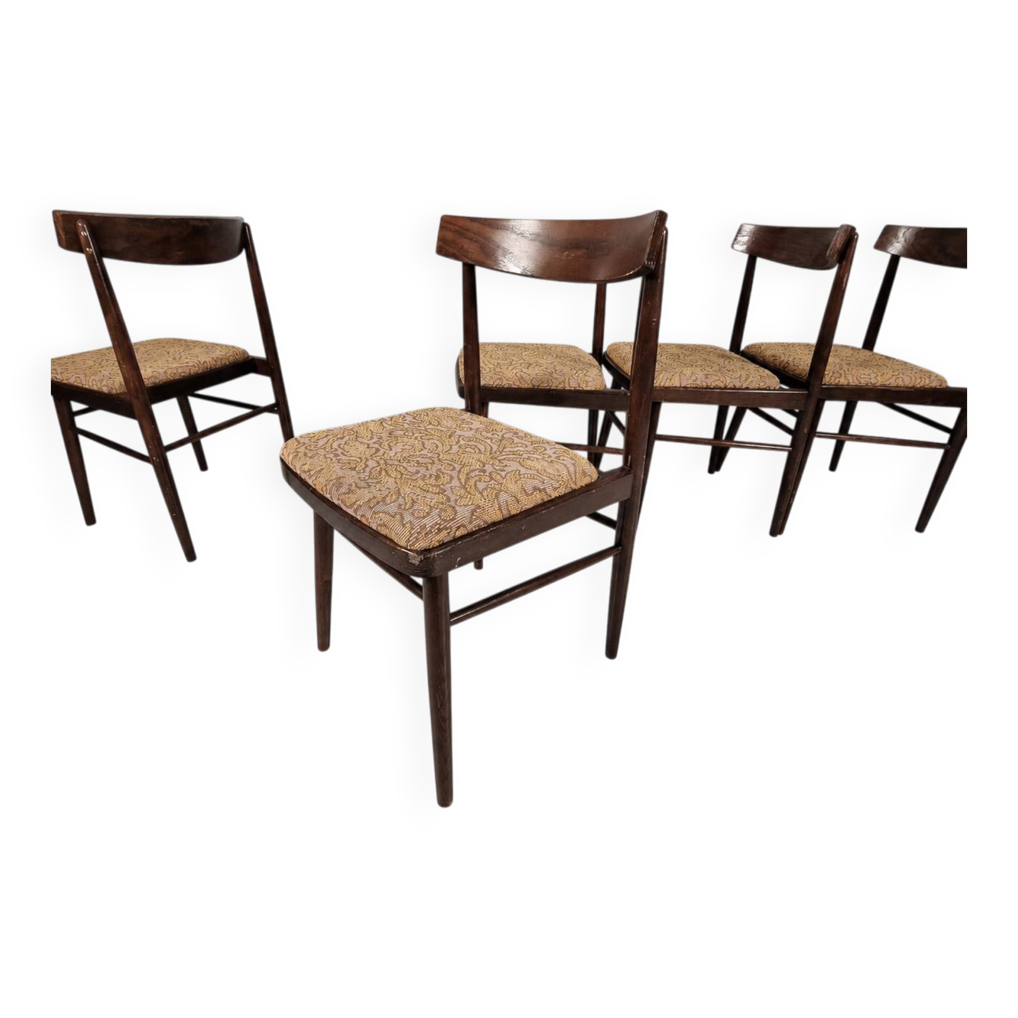 Vintage Chairs, 1960s, Set of 5