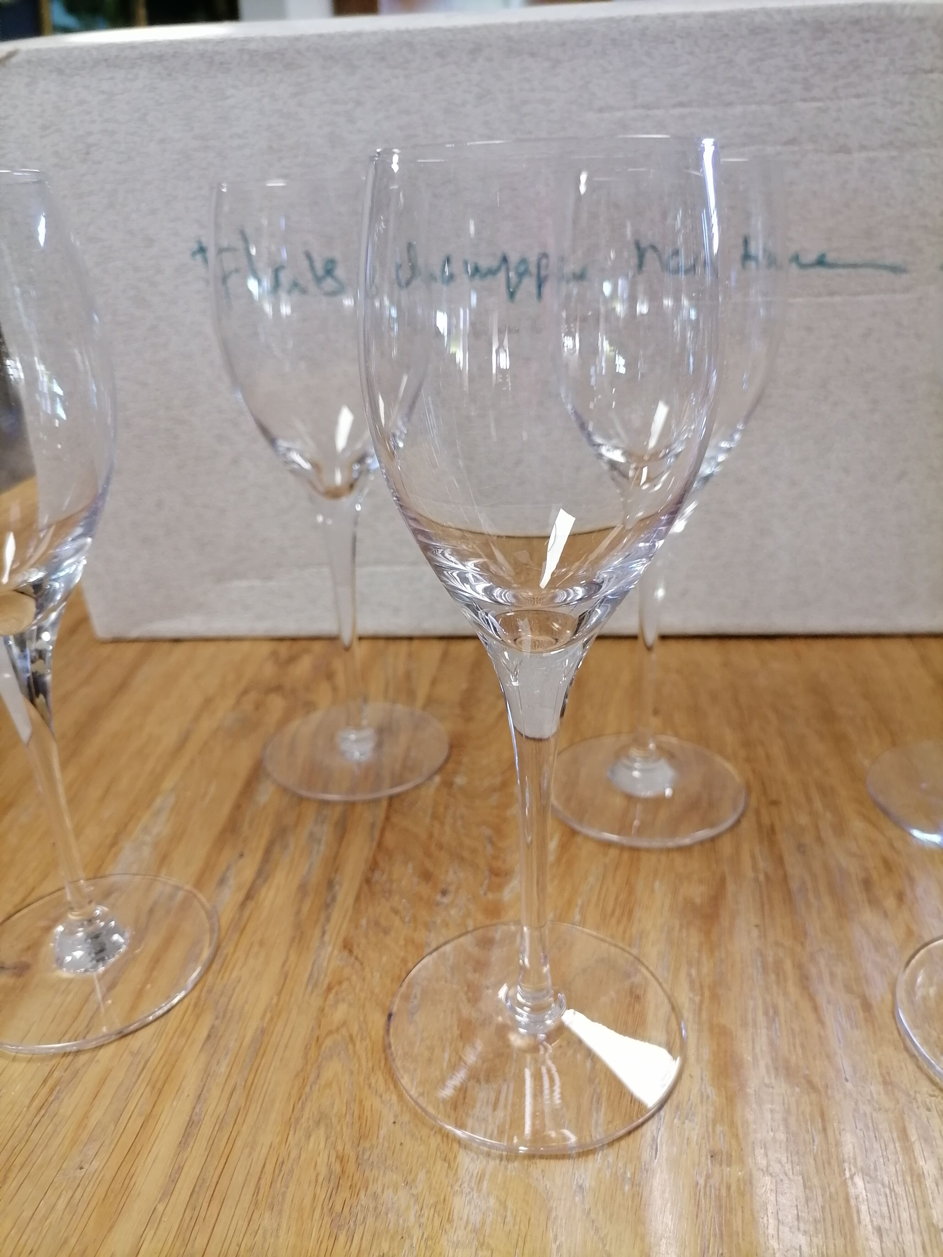 Vannes france crystal champagne glasses