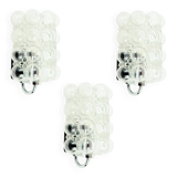Mid-Century Bubble Glass Wall Lamps by Helena Tynell for Limburg, 1960s