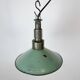 Industrial Petrol Enamel Military Pendant Lamp with Cast Aluminium Top