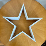Old wooden star white patina