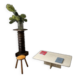 Travertine coffee table, Italy, 1980s