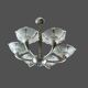 Lustre art deco 6 coupelles ezan
