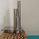 Soliflore, vase, en inox Letang Rémy, modèle rare