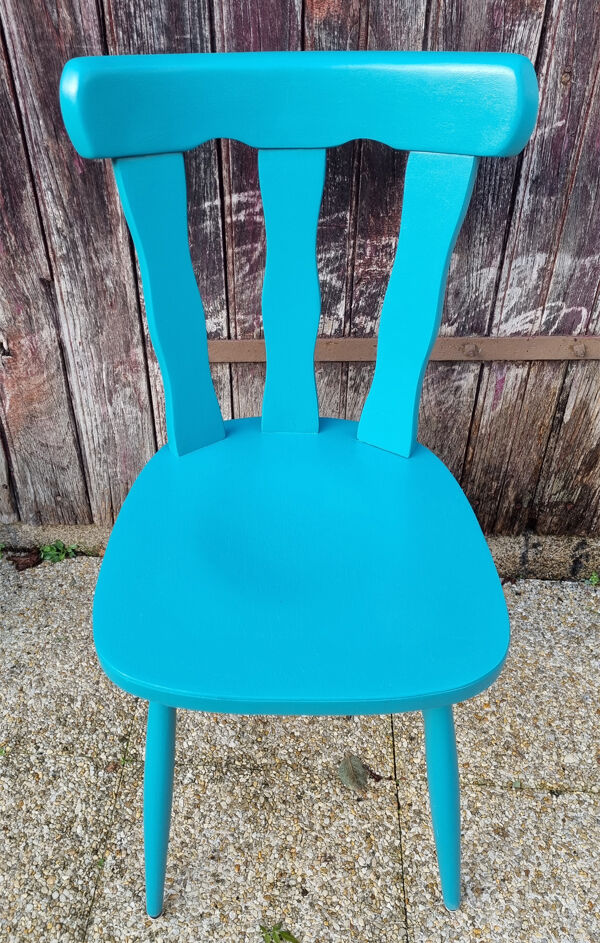 Paire de chaises bistrot modèle Louisiane en bois Baumann, années 70