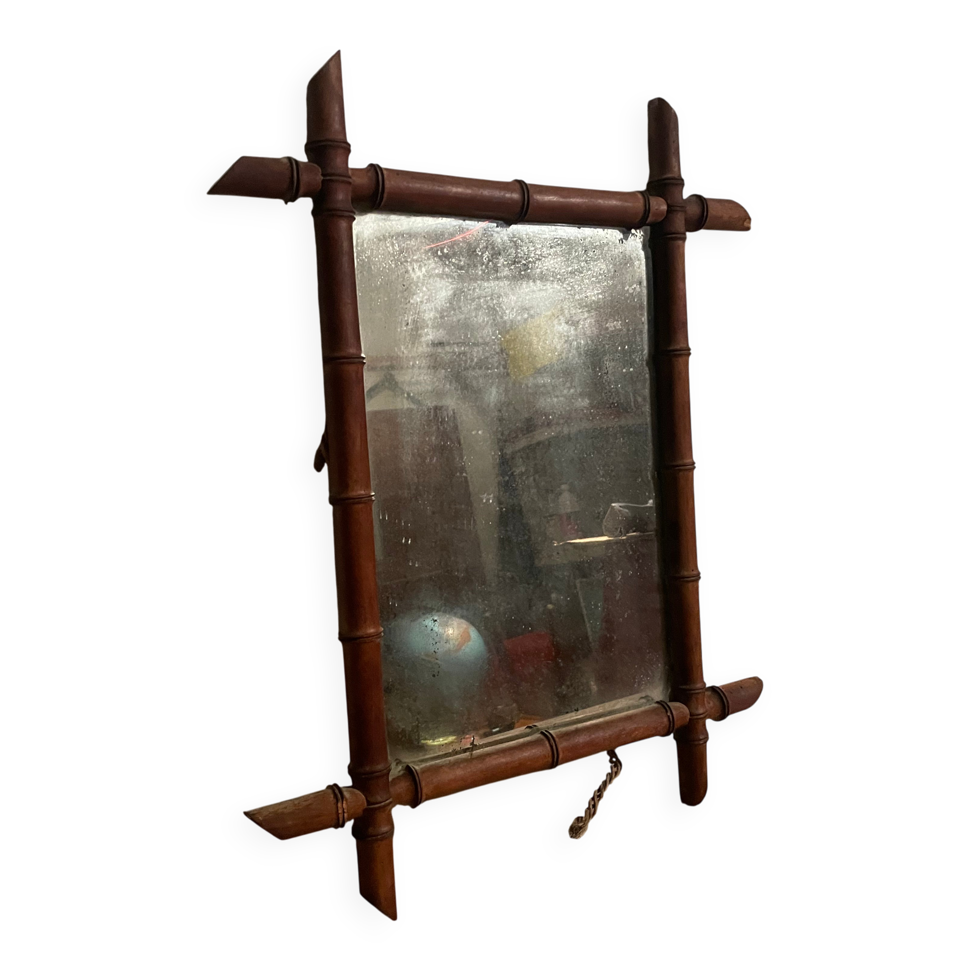Fake bamboo mirror from the 1940s.