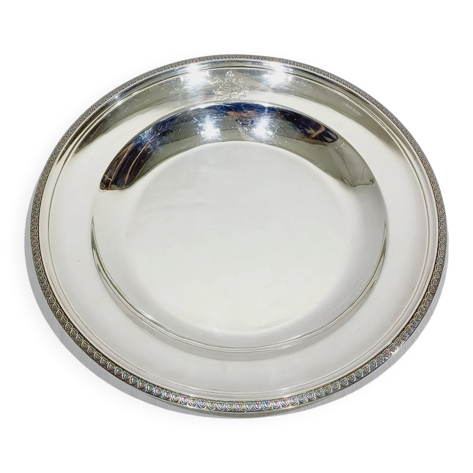 CHRISTOFLE - MALMAISON MODEL - SILVER-PLATED METAL PLATTER