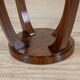 Round mahogany side table in Art Deco style from the late 20th century, 1950s.