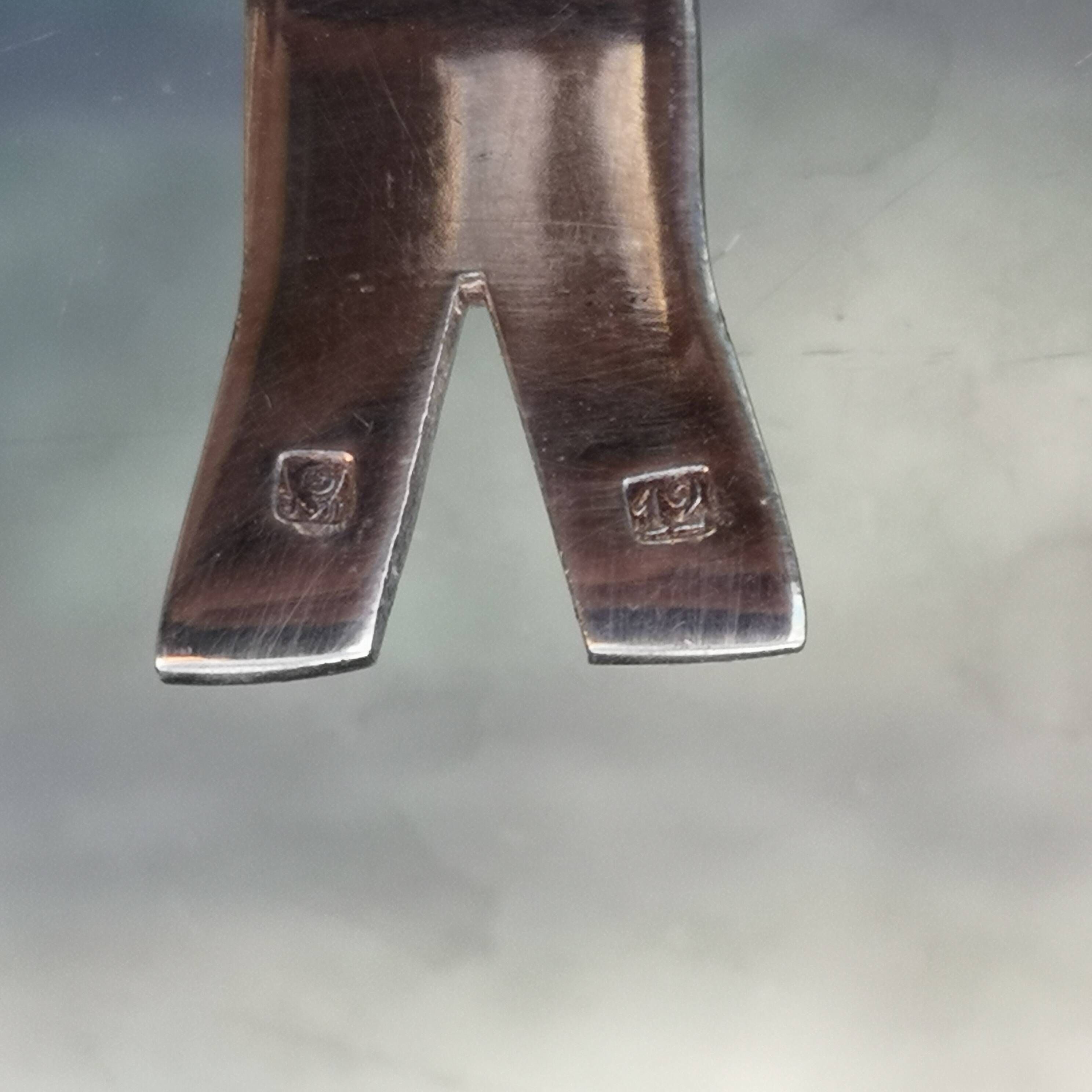 Set of 6 silver-plated knife rests, Orfèvrerie Saint-Médard, Louis style