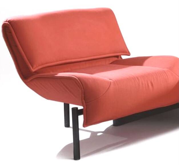 Leather sofa, Cassina Veranda model by Vico Magistretti