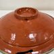 Large hollow plate in blue ceramic from Morocco