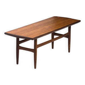 Table basse vintage en - teck