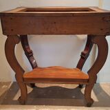 Console Napoleon III mahogany, pink marble top