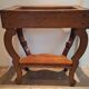 Console Napoleon III mahogany, pink marble top