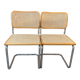 Paire de chaises Cesca  par Marcel Breuer