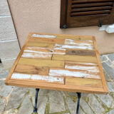 Industrial bistro style table