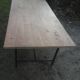 Table industrielle bois métal