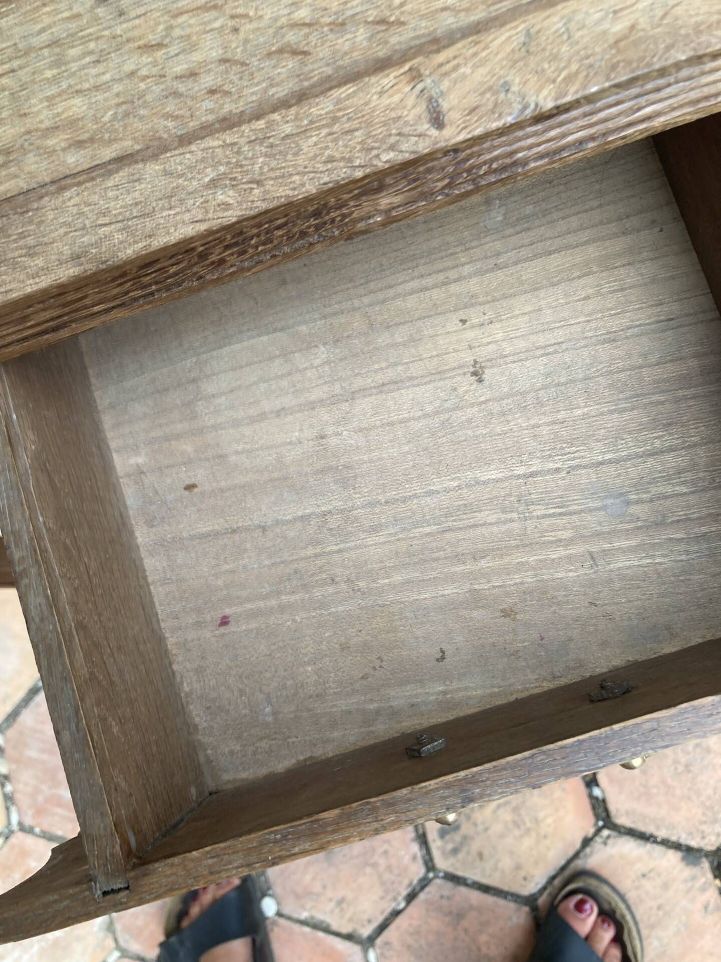 Old wooden entrance coat rack