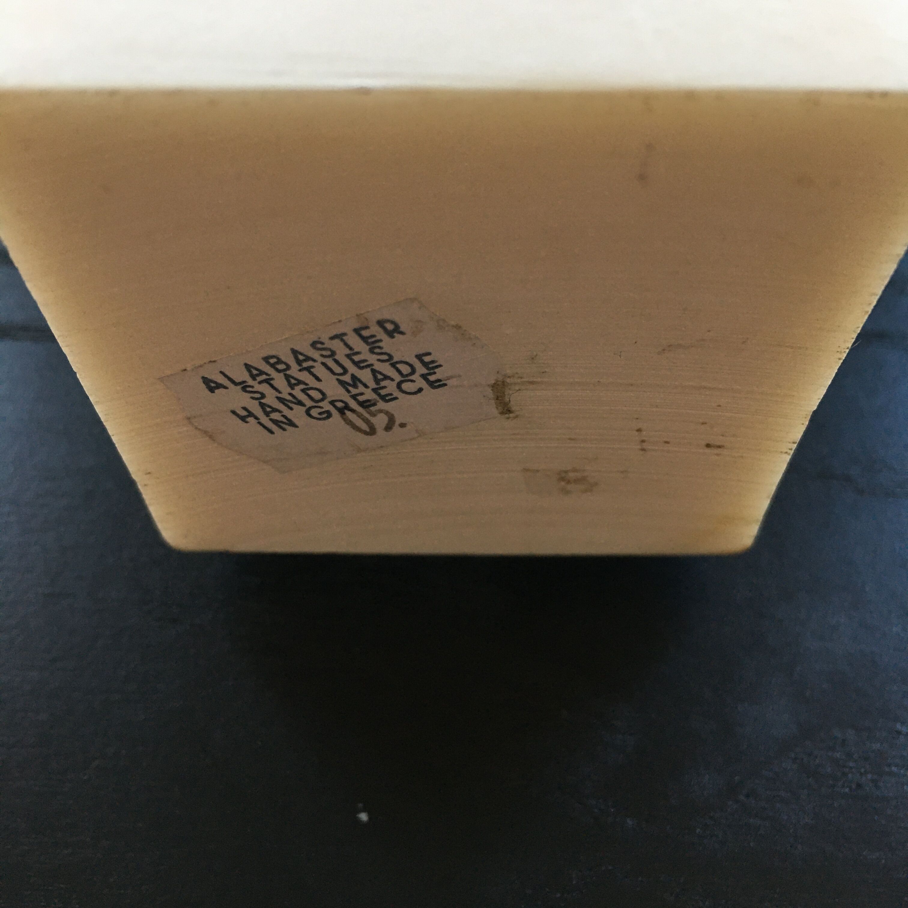 Bust Greek alabaster god