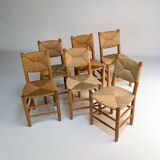 Set of 6 Charlotte Perriand chairs