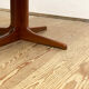 Round Mid Century Dining Table made out of massice teak wood, Denmark, 1970s
