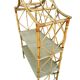 Rattan shelf Chinese hat from the 1960s Sweden