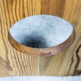 Solid pine sculptural chair by Gilbert Marklund for Furusnickarn
