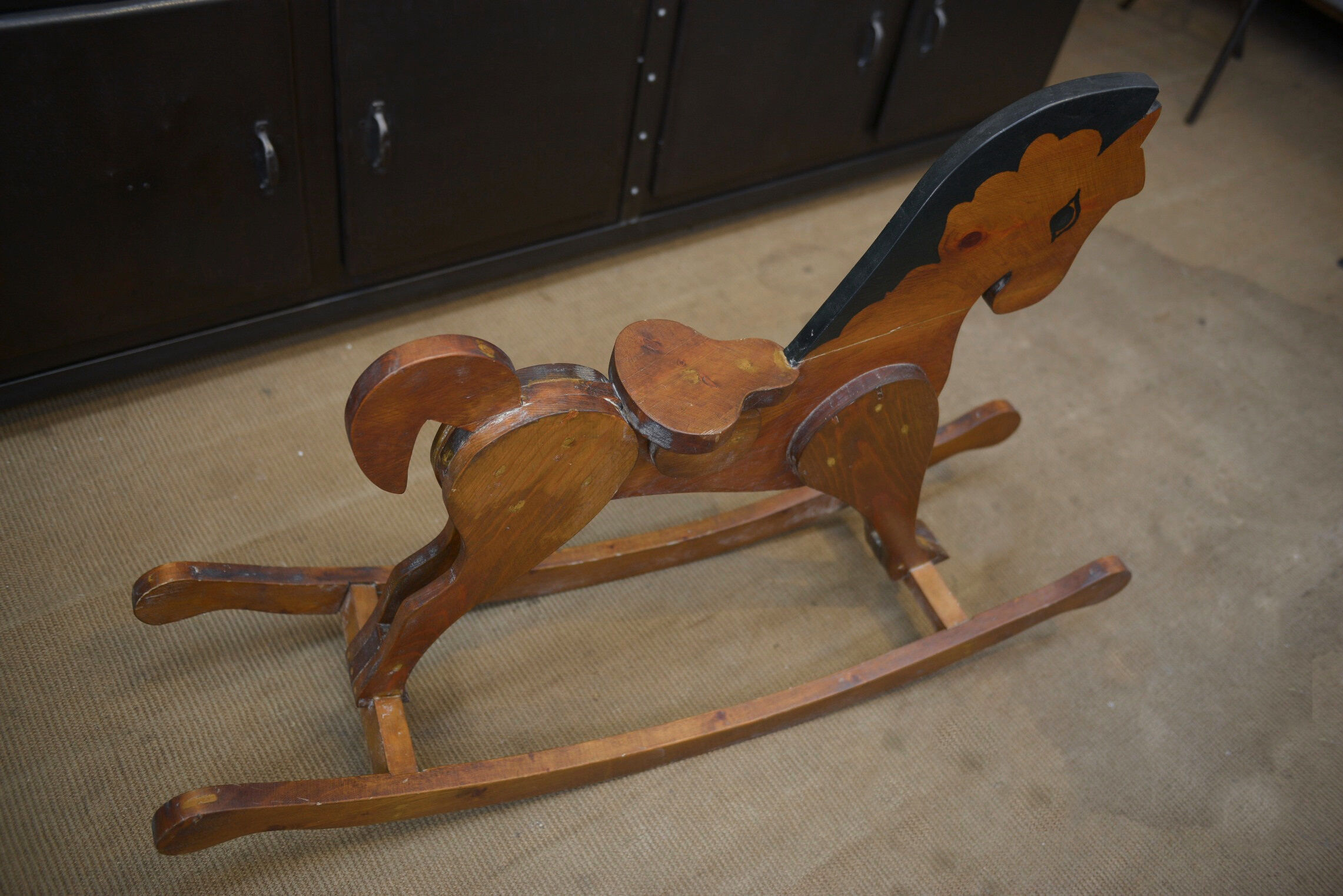 Former child rocking horse circa 1950