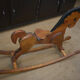 Ancien cheval à bascule d'enfant vers 1950