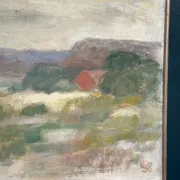 Large Original Swedish Oil on Canvas – "Early Morning" by Gunnel Forssell – Signed – Vintage and Framed – 83 × 50 cm (32.7" × 19.7")