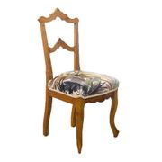 Walnut Alfonsin Era Upholstered Chair, Spain, Circa 1880