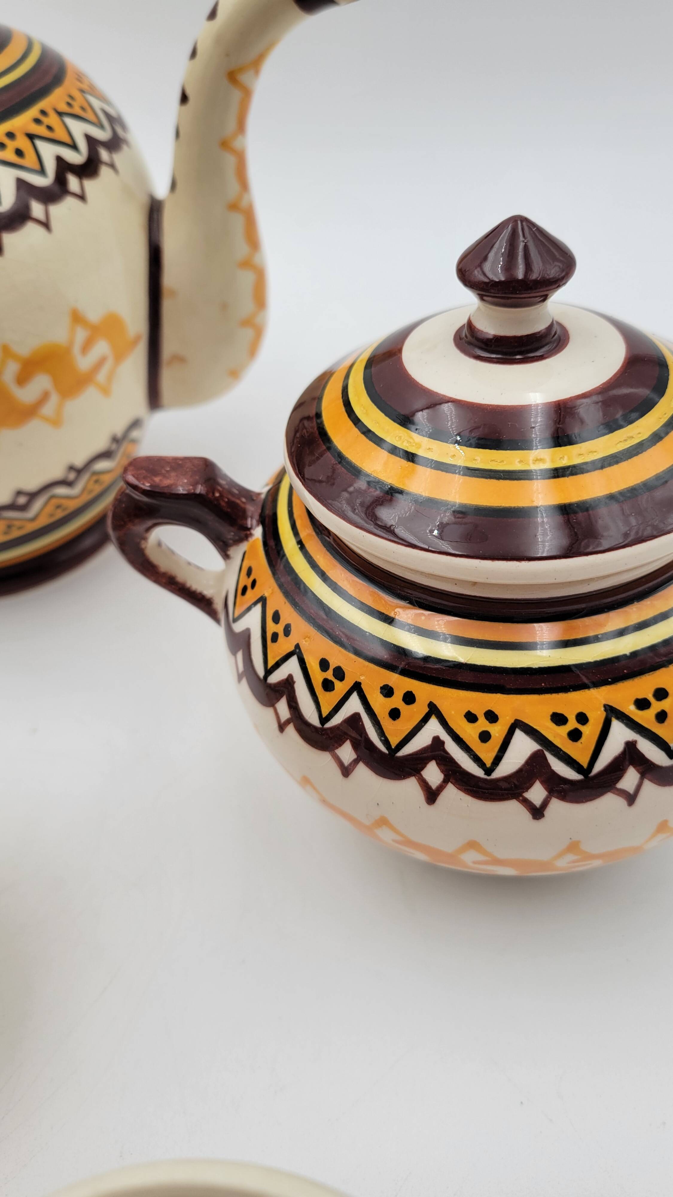 Henriot Quimper Breton coffee service