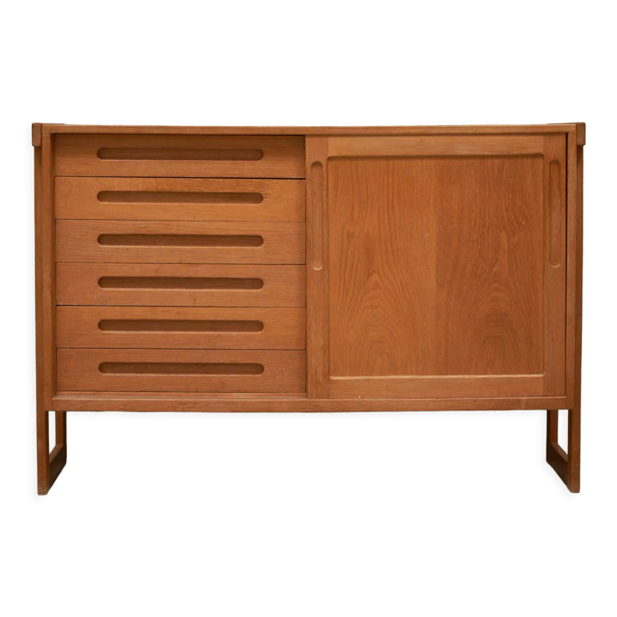 Sideboard danoise en chêne, 1970s