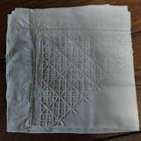 Old linen pillowcase late days closing buttons 75 X 75 cm