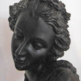 Bust of beautiful woman period platre sculpture
