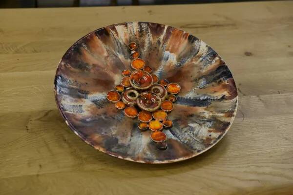 Ruscha ceramic wall plate, 1960s