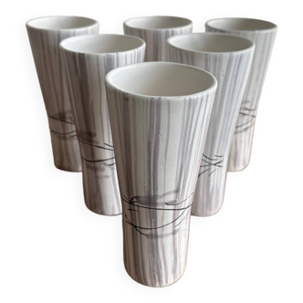 6 ceramic cups