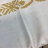 Vintage tablecloth and monogram napkins