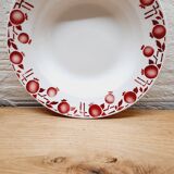 Set 4 pink hollow plates