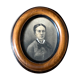Portrait of a woman - old - in a nineteenth oval frame