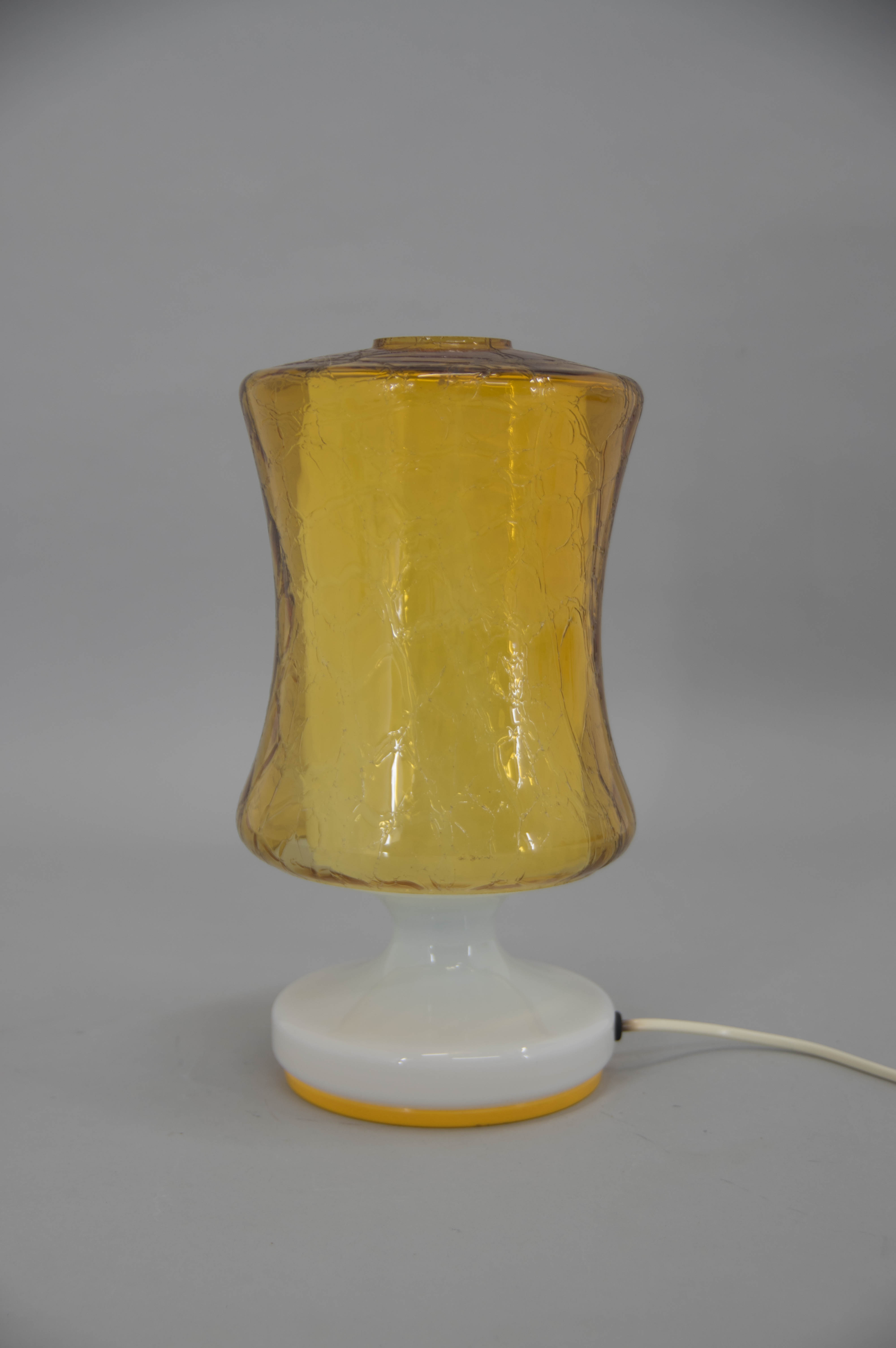 Mid-Century All Glass Table Lamp, 1970s
