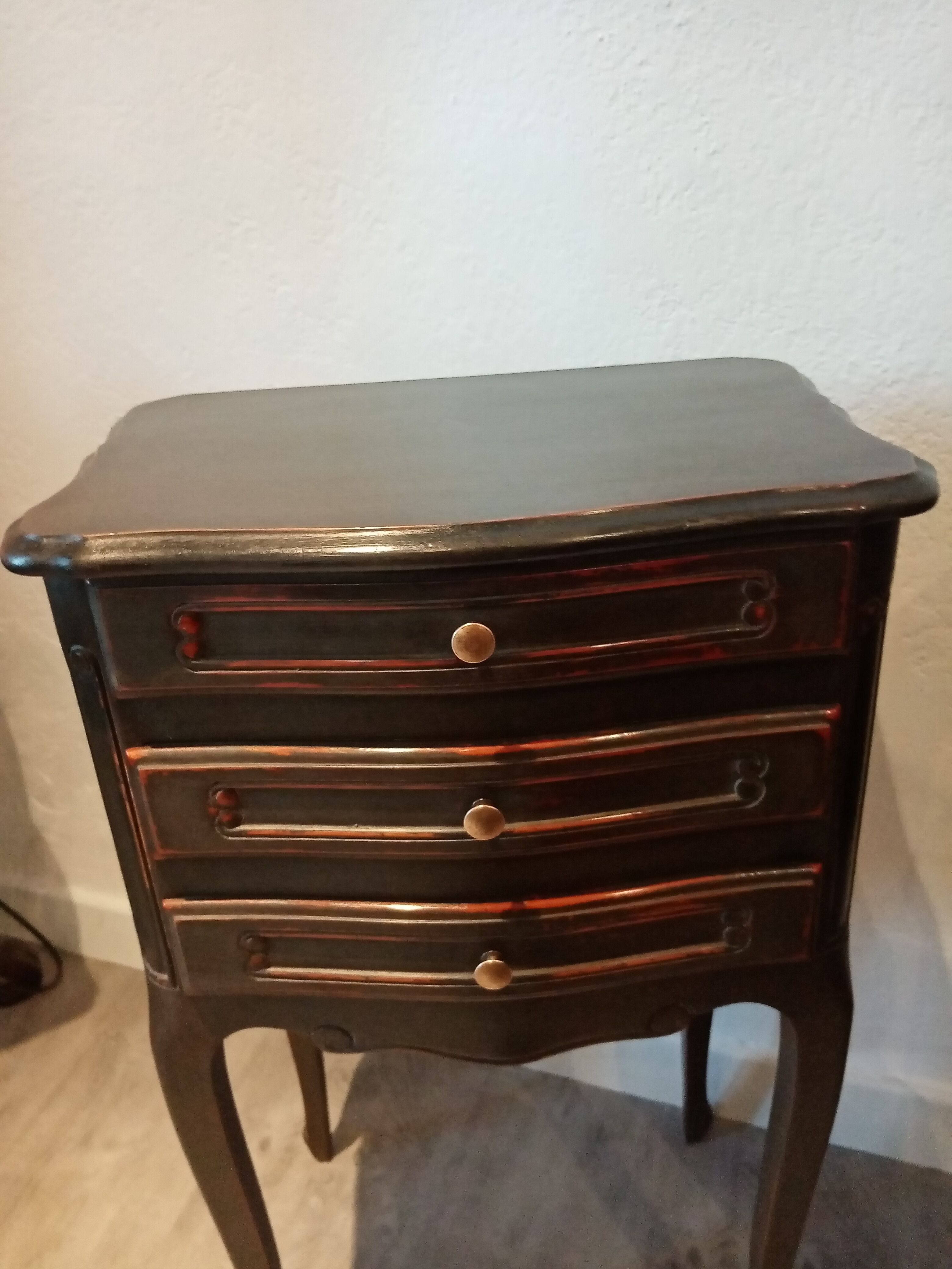 Pair of bedside patina