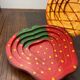 Pineapple and strawberry wooden trays