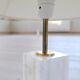 Mid-century solid marble table lamp Bergbom Sweden 1960s