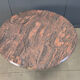 Vintage round granite and brass centre table by Belgochrom, 1970s