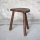 Vintage stool, wooden stool, tripod stool, milking stool, plant stand, interior decor, stool