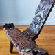 Chaise tripode brutaliste 1960